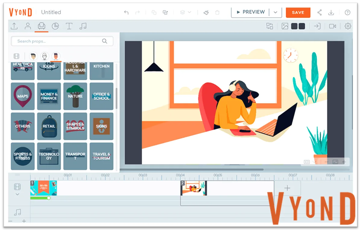 Vyond Software für Videobearbeitung