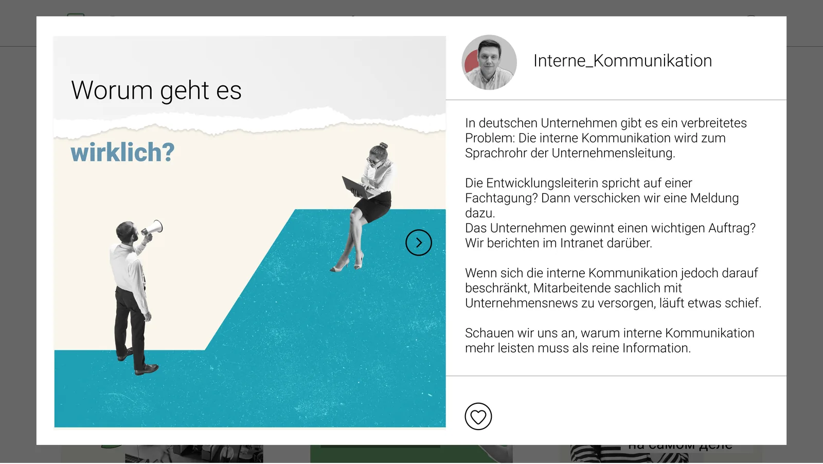 Social-Feed-Kurse: Beispiel 2 von 4