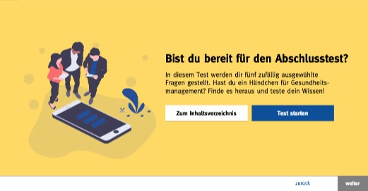 Abschlussquiz im Datenschutztraining